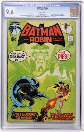 Look for a CGC 9.6 with white pages. Click to order a copy at Goldin