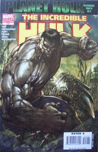 #97: Incredible Hulk 100 Turner (Gray Hulk) Variant (2007)