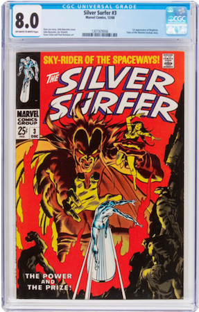 100 Hot Comics: Silver Surfer 3, 1st Mephisto. Click to order a copy from Goldin