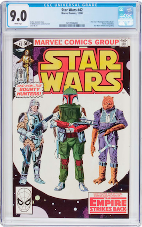 100 Hot Comics: Star Wars 42, 1st Boba Fett. Click to buy a copy at Goldin