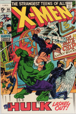 Uncanny X-Men #66: Last New Story Before Reprints; Incredible Hulk crossover. Click to buy at Goldin