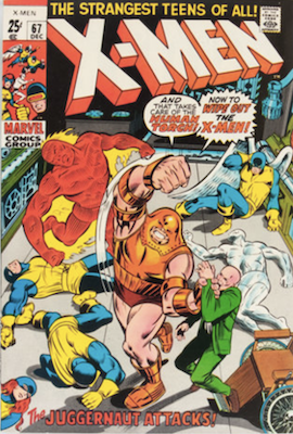 Uncanny X-Men #67. One of the reprint series which ran until #94 relaunched the series. Click to buy at Goldin