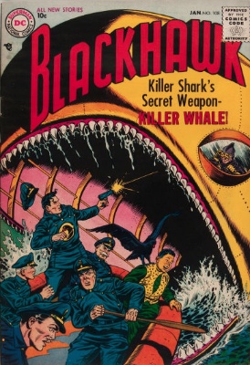 Origin and First Appearance, Blackhawk, Blackhawk #108, DC Comics, 1957. Click for value
