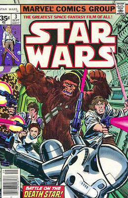 RARE Star Wars #3 1977 35c Price Variant. Click for values