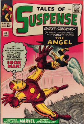 Tales of Suspense #48: first Iron Man comic crossover with X-Men and Avengers