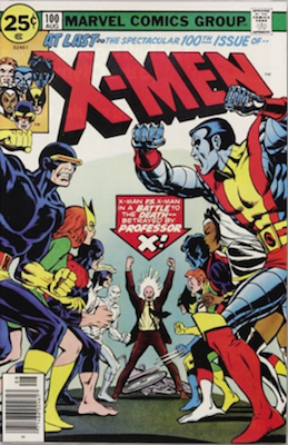 Uncanny X-Men #100: Old X-Men vs New X-Men. Click for values