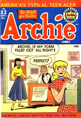 Archie Comics #52. Click for current values.