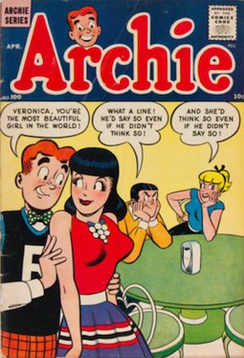 Archie Comics #100. Click for current values.