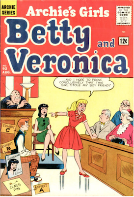 Archie's Girls Betty and Veronica #92. Click for current values.