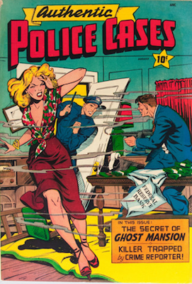 Authentic Police Cases #8. Matt Baker cover art. Click for values