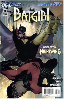 Batgirl #3 (2011). Click for values.