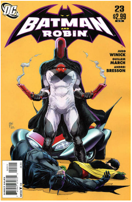 Batman and Robin #23 (2011). Click for values.