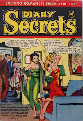 Diary Secrets #22, Matt Baker cover art. Click for values