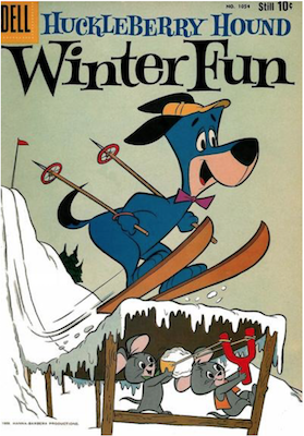 Four Color #1054: Huckleberry Hound Winter Fun. Click for values.