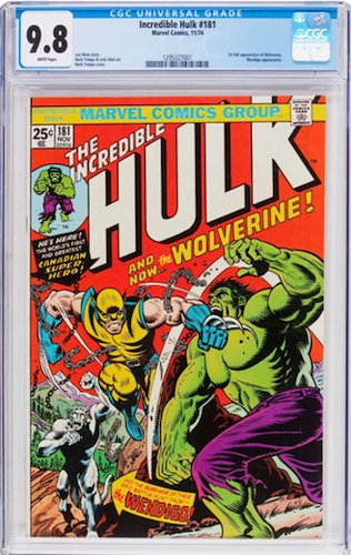 Incredible Hulk #181 CGC 9.8. There is no doubting that this is a desirable book in this grade