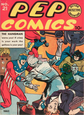 Pep Comics #21. Click for current values.