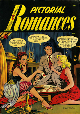 Pictorial Romances #7: Matt Baker cover. Click for values