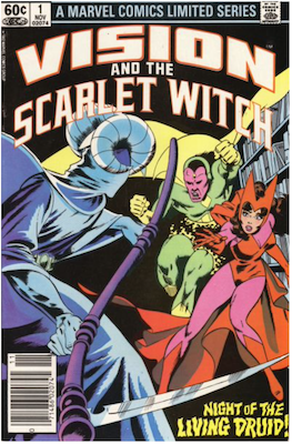 Vision and the Scarlet Witch Limited Series #1 (1982). Click for values.