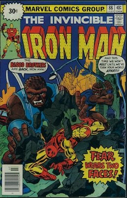 Iron Man #88 30c Price Variant July, 1976. Starburst Flash