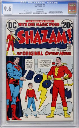 100 Hot Comics: Shazam 1, 1st Appearance Since the Golden Age. Click to order a copy at Goldin