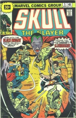 Skull the Slayer #5 30 Cent Variant May, 1976. Starburst Flash