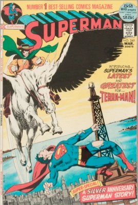 Origin and First Appearance, Terra-Man, Superman #249, DC Comics, 1972. Click for value