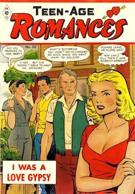 Teen-Age Romances #20. Cover by Matt Baker. Click for values