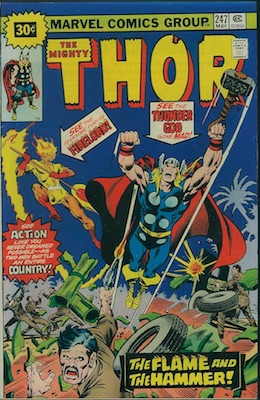 Thor #247 30c Variant May, 1976. Price in Starburst