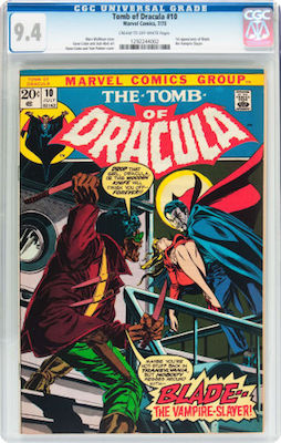 While a CGC 9.8 of Tomb of Dracula #10 would be desirable, it's too expensive for many people. Click to buy at Goldin