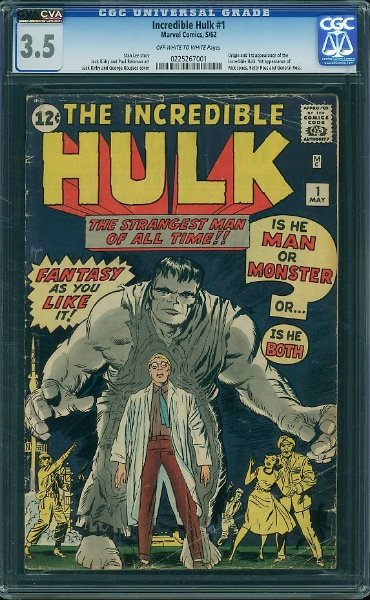 This copy of Hulk 1 was way nicer, and I thought a bit unlucky not to get a 4.0