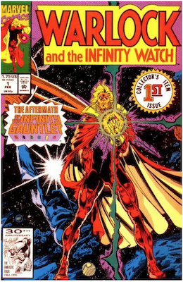 Warlock and the Infinity Watch #1 (1992). Click for values.